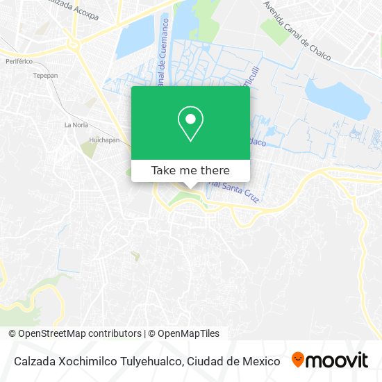 Calzada Xochimilco Tulyehualco map