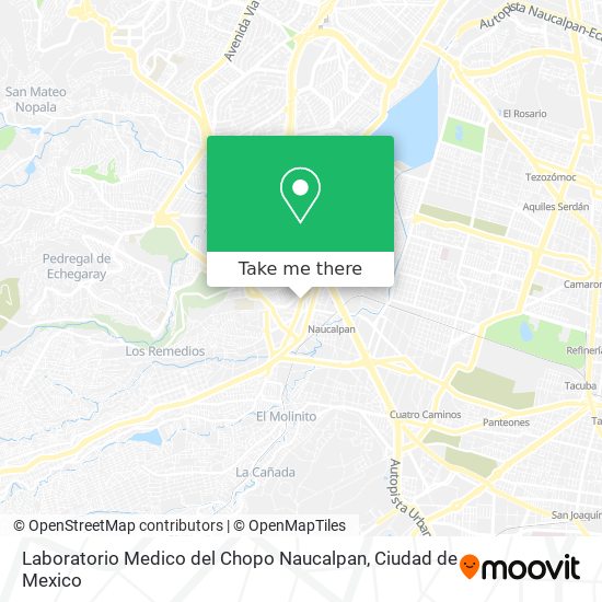 Laboratorio Medico del Chopo Naucalpan map