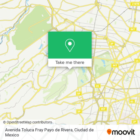 Mapa de Avenida Toluca Fray Payo de Rivera