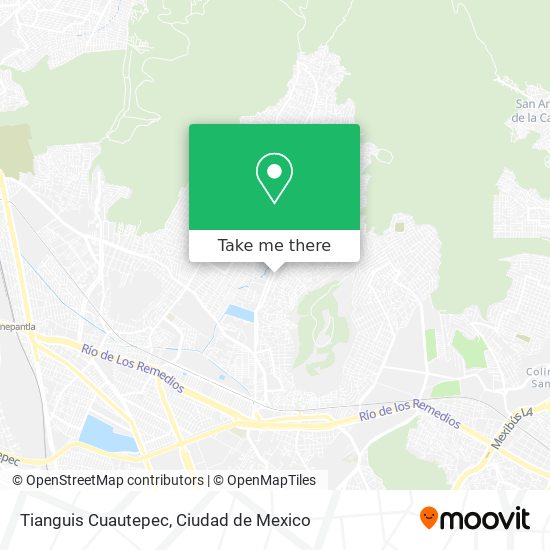 Mapa de Tianguis Cuautepec