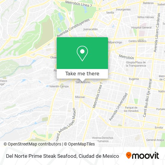 Del Norte Prime Steak Seafood map