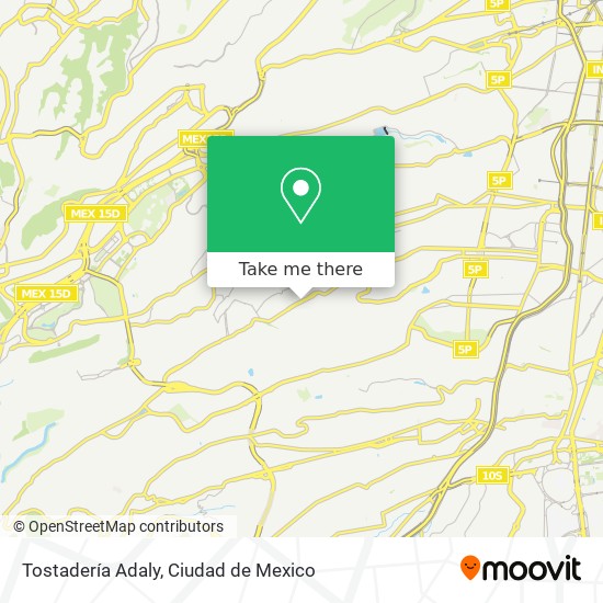 Mapa de Tostadería Adaly