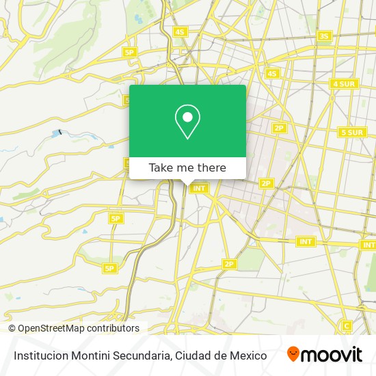 Mapa de Institucion Montini Secundaria