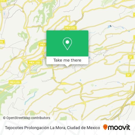 Tejocotes Prolongación La Mora map