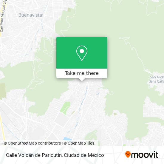 Calle Volcán de Paricutín map