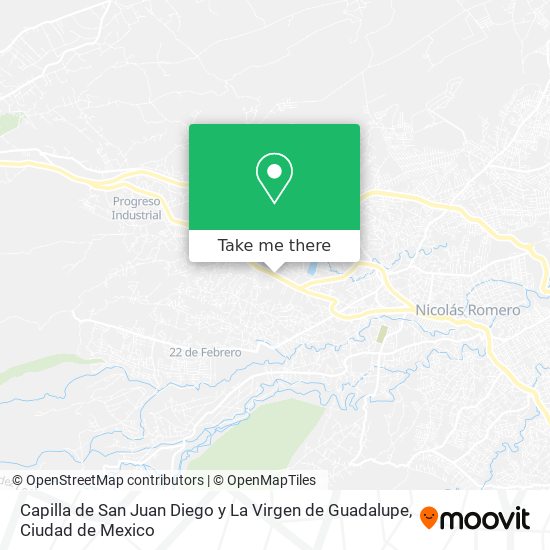 Capilla de San Juan Diego y La Virgen de Guadalupe map