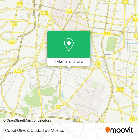 Mapa de Copal Olivos