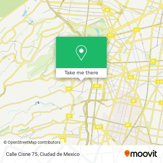Calle Cisne 75 map
