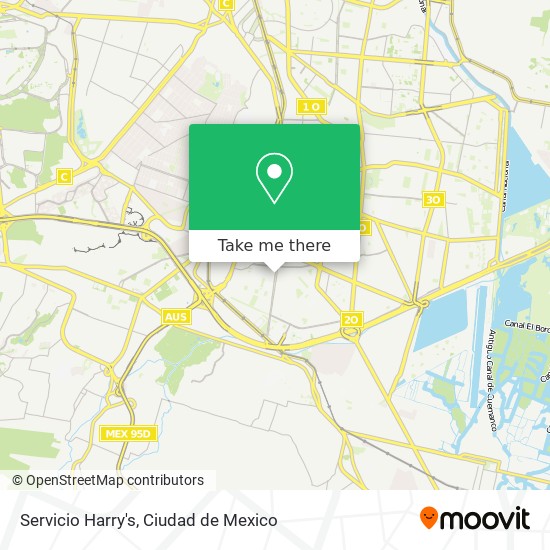 Servicio Harry's map