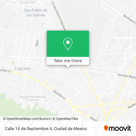 Calle 16 de Septiembre 4 map