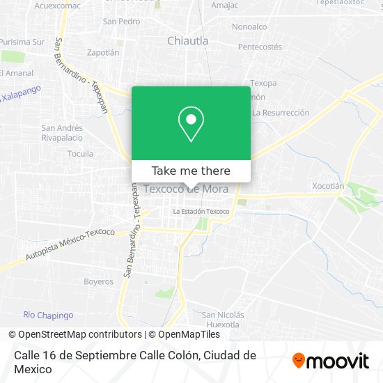 Mapa de Calle 16 de Septiembre Calle Colón