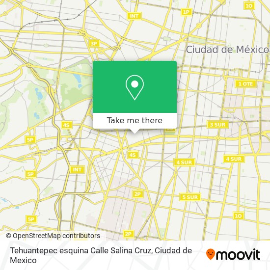 Mapa de Tehuantepec esquina Calle Salina Cruz