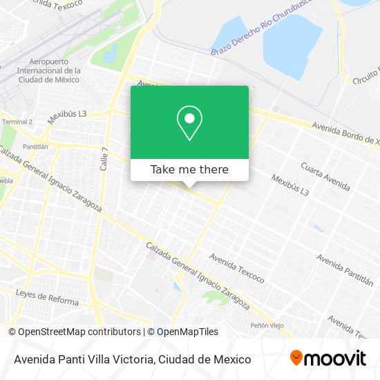 Avenida Panti Villa Victoria map