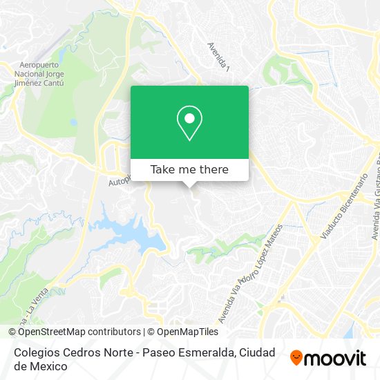 Colegios Cedros Norte - Paseo Esmeralda map
