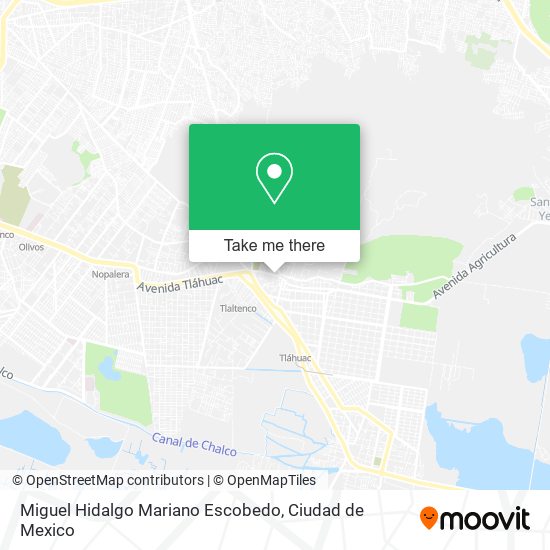 Miguel Hidalgo Mariano Escobedo map