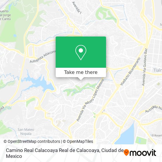Camino Real Calacoaya Real de Calacoaya map