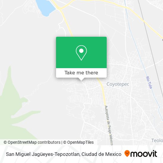 San Miguel Jagüeyes-Tepozotlan map