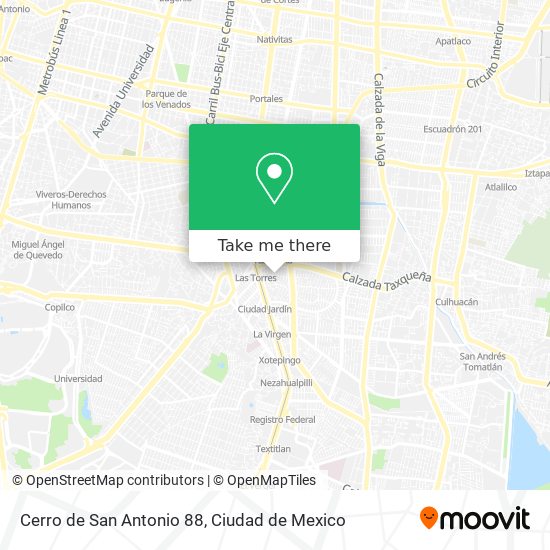 Cerro de San Antonio 88 map
