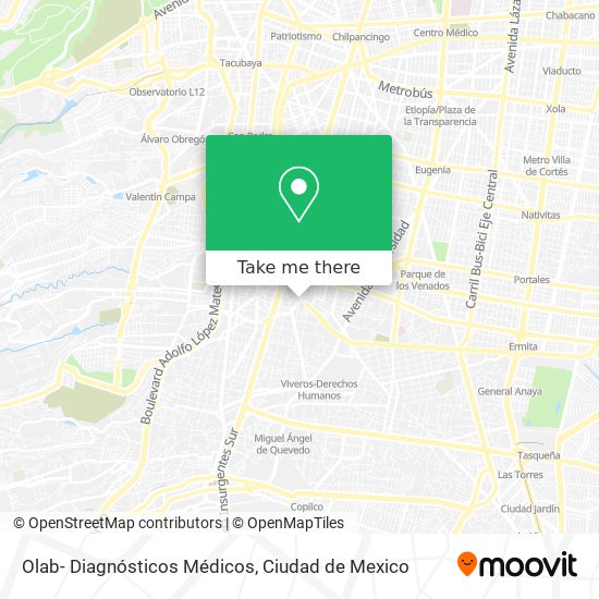 Olab- Diagnósticos Médicos map