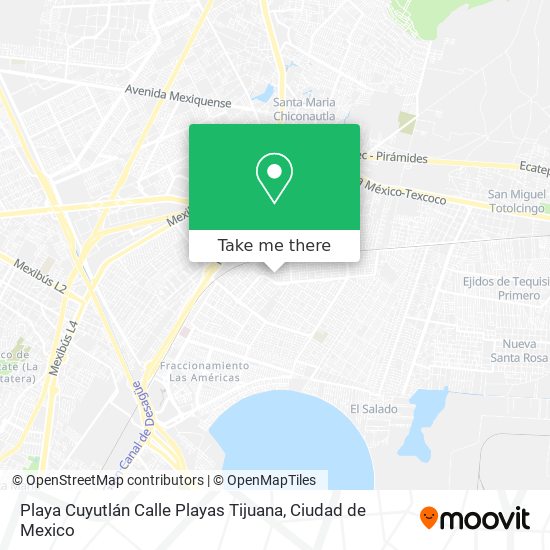 Playa Cuyutlán Calle Playas Tijuana map