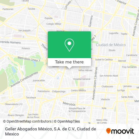 Geller Abogados México, S.A. de C.V. map