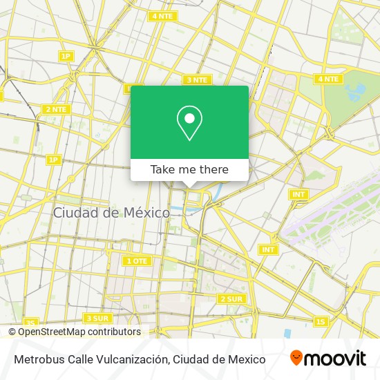 Metrobus Calle Vulcanización map