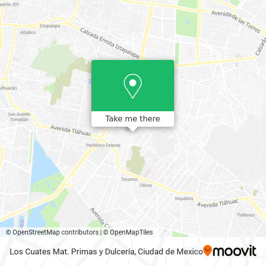 Los Cuates Mat. Primas y Dulcería map