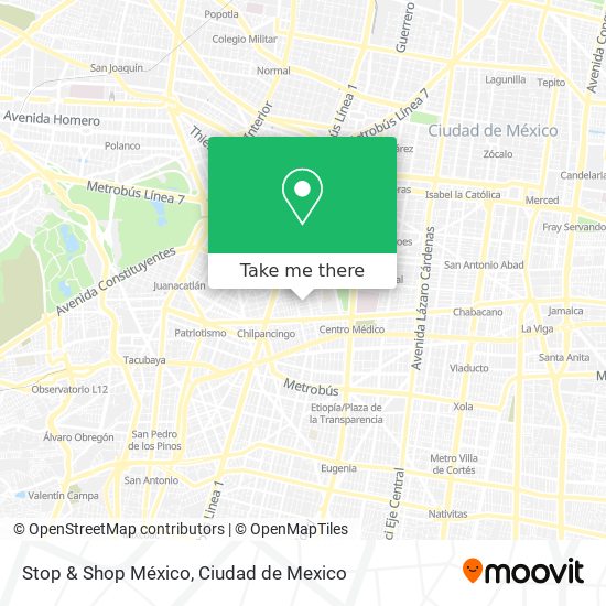 Stop & Shop México map