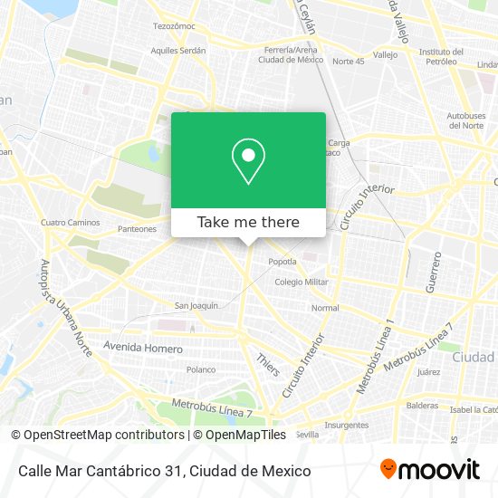 Calle Mar Cantábrico 31 map