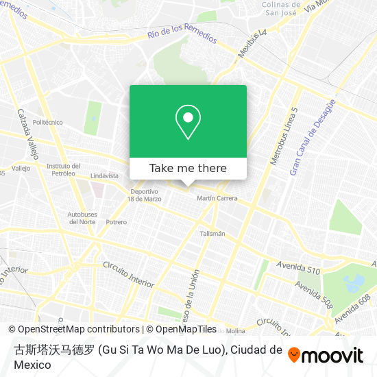 古斯塔沃马德罗 (Gu Si Ta Wo Ma De Luo) map