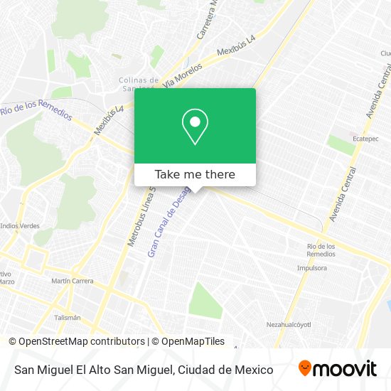 San Miguel El Alto San Miguel map