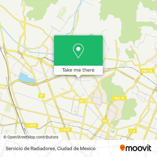 Mapa de Servicio de Radiadores