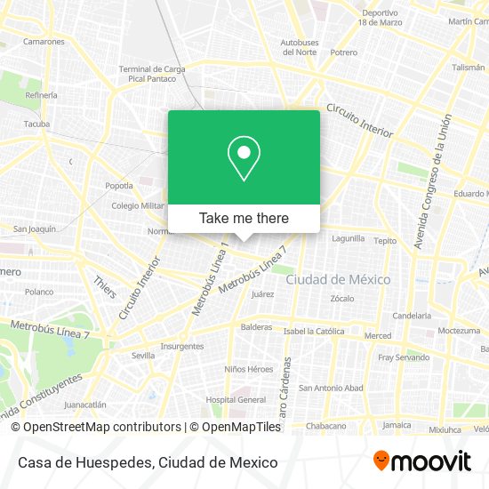 Casa de Huespedes map