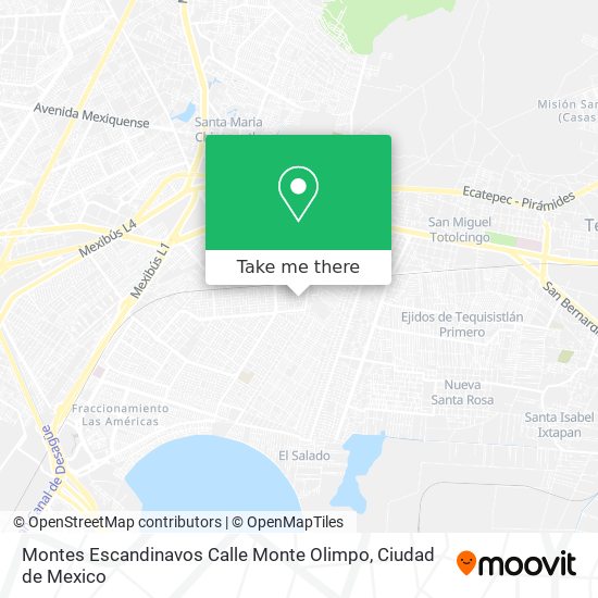 Montes Escandinavos Calle Monte Olimpo map