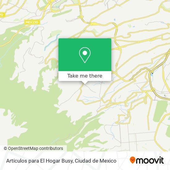 Mapa de Artículos para El Hogar Busy