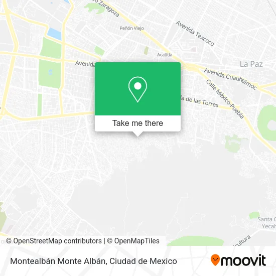 Montealbán Monte Albán map