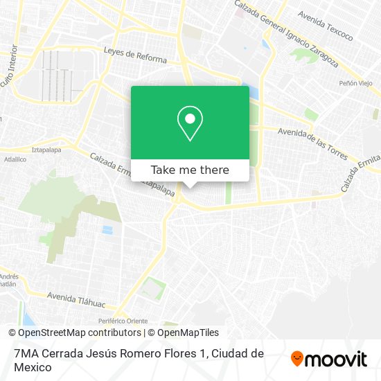7MA Cerrada Jesús Romero Flores 1 map