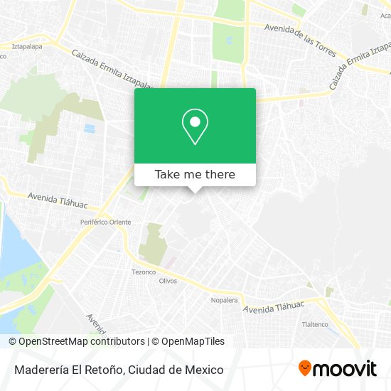 Mapa de Maderería El Retoño