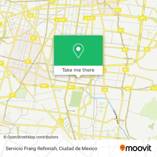 Servicio Frang Refinnish map