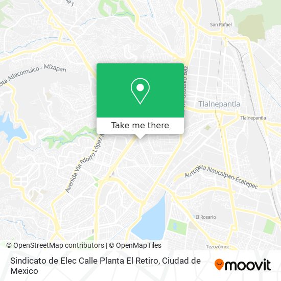 Mapa de Sindicato de Elec Calle Planta El Retiro