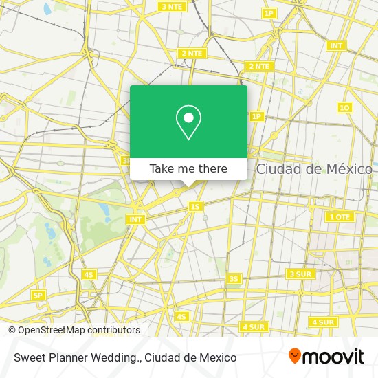 Mapa de Sweet Planner Wedding.