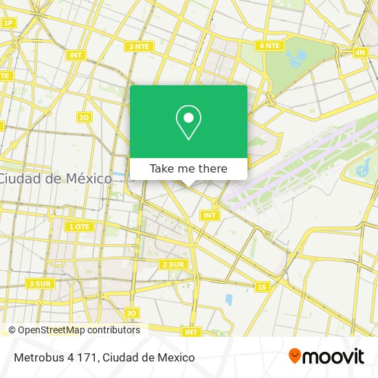 Mapa de Metrobus 4 171