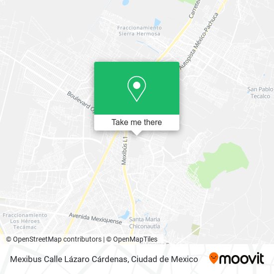 Mexibus Calle Lázaro Cárdenas map