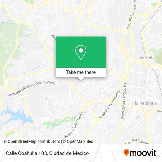 Calle Coahuila 103 map