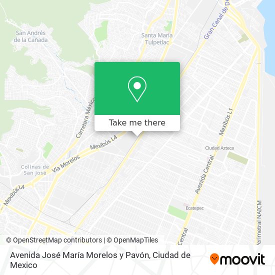 Avenida José María Morelos y Pavón map