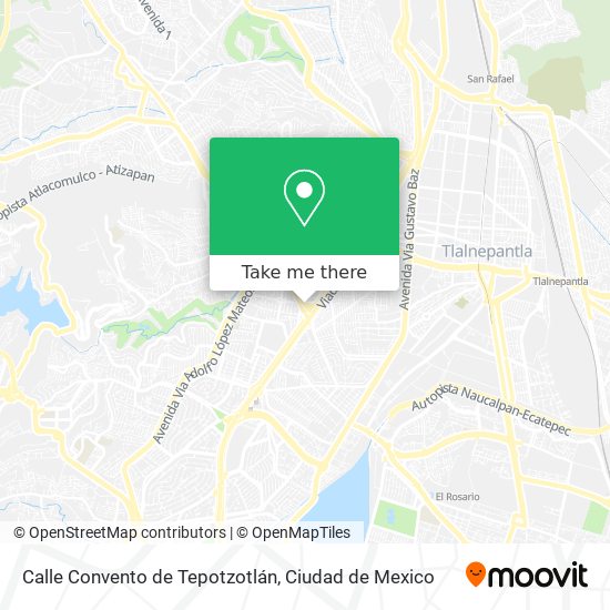 Calle Convento de Tepotzotlán map
