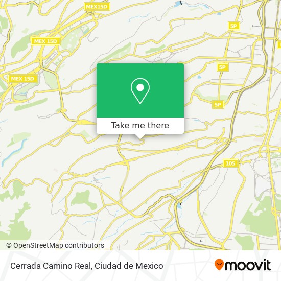 Cerrada Camino Real map