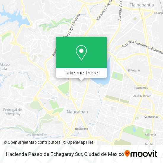 Mapa de Hacienda Paseo de Echegaray Sur