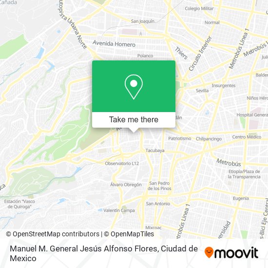 Manuel M. General Jesús Alfonso Flores map