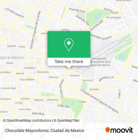 Chocolate Mayordomo map